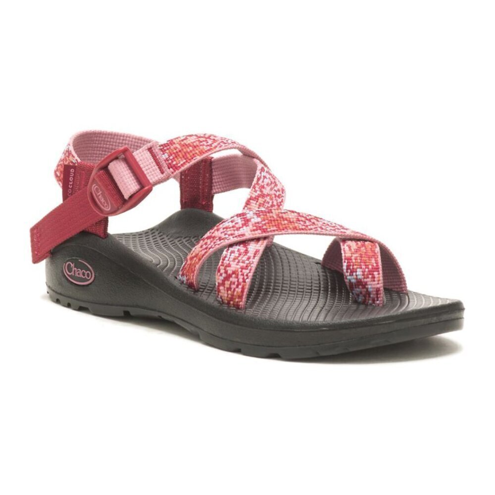 CHACO Women’s Z/Cloud 2 Sandals in Spray Rhubarb Pink Red, size 6